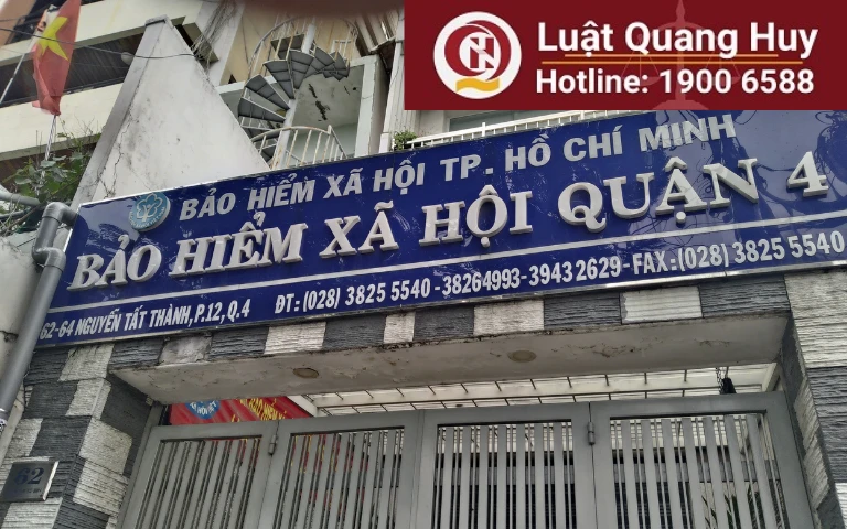 Thông tin địa chỉ trung tâm bảo hiểm xã hội quận 4 - TP Hồ Chí Minh