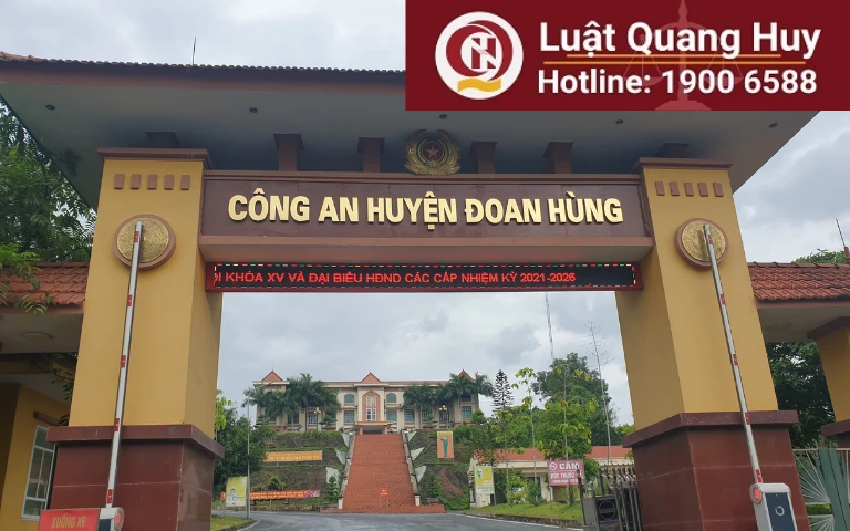 Địa chỉ cơ quan Công an huyện Đoan Hùng – tỉnh Phú Thọ
