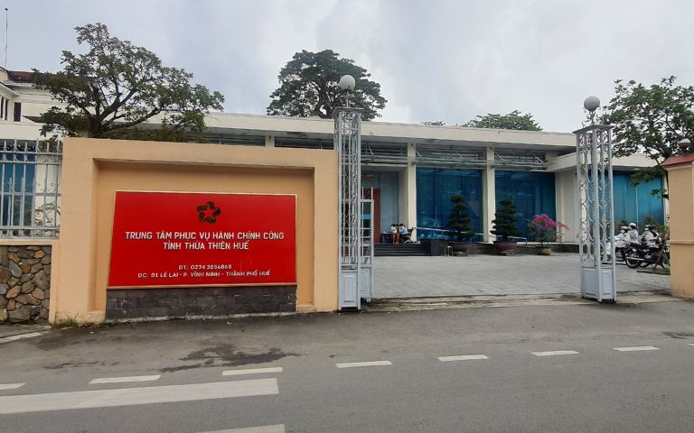 Địa chỉ trung tâm hành chính công tỉnh Thừa Thiên Huế